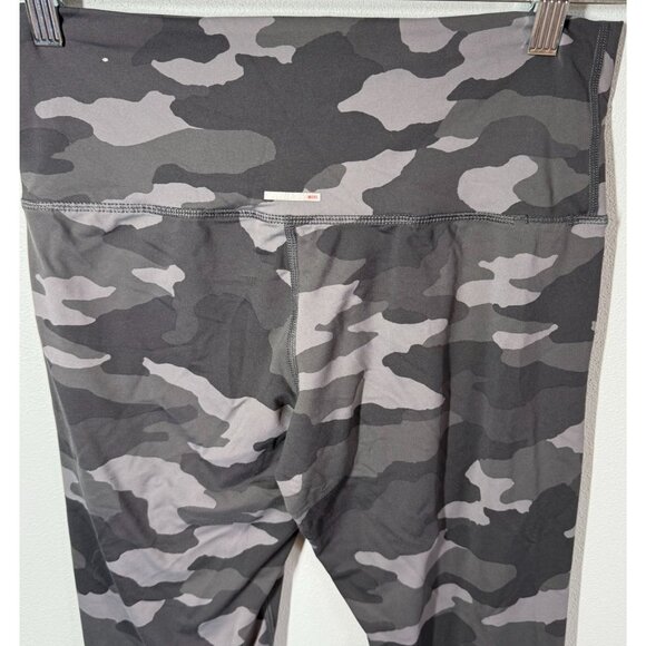 Aerie Womens Gray Camouflauge Full Length Leggings Size Large Athletic Yoga Run - Picture 5 of 9